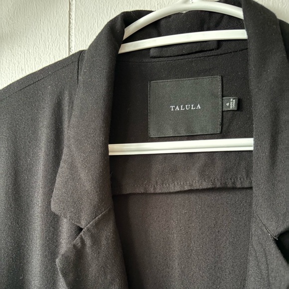 Talula Kent Black Blazer Open Front | Size 4 - Picture 3 of 6